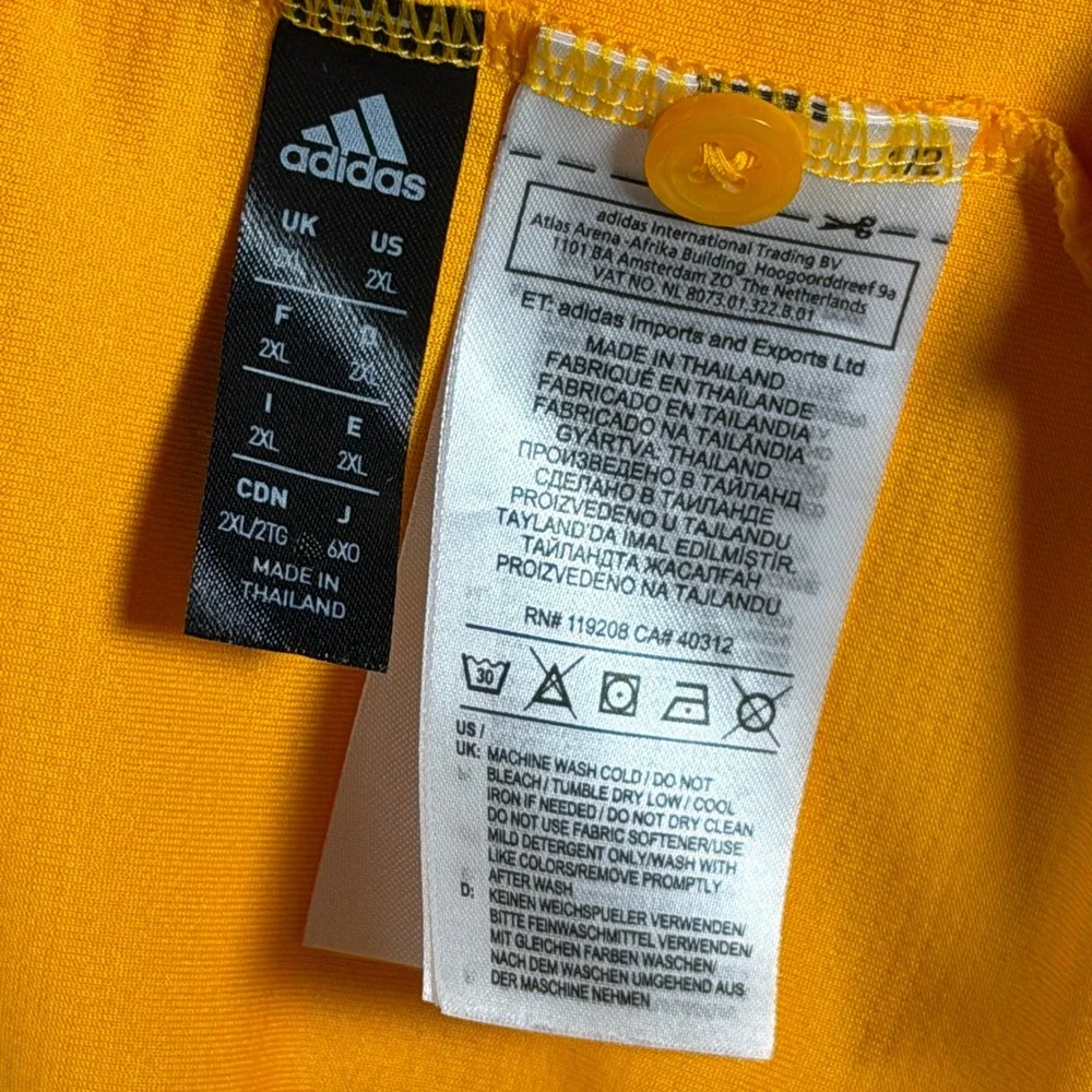 Adidas Arizona State Sun Devils Mens 2XL Gold Performance Polo Shirt DH4645